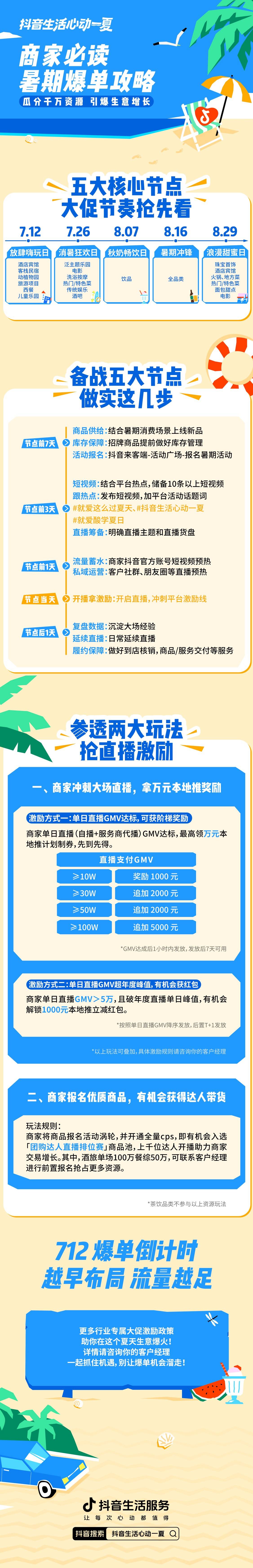 商家必读｜「抖音生活心动一夏」暑期备战全攻略